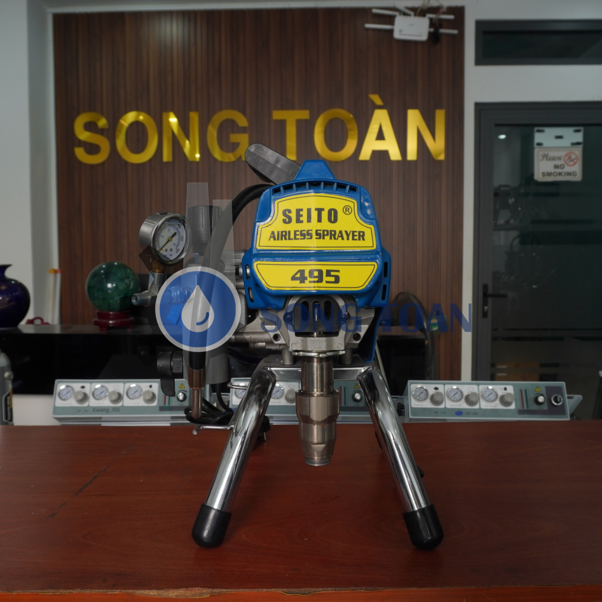 máy phun sơn dầu, epoxy 495